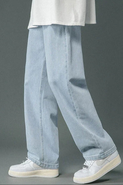 JEAN BAGGY AMPLE BLEUE