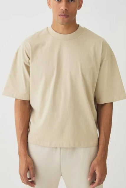 T-SHIRT BEIGE OVERSIZE